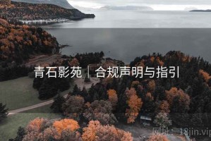 青石影苑｜合规声明与指引