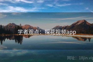 学者观点：探花视频app