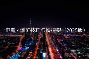 电鸽 - 浏览技巧与快捷键（2025版）