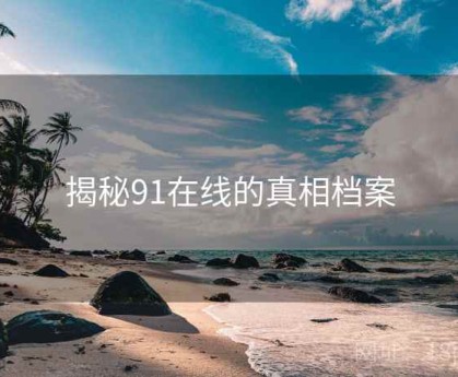 揭秘91在线的真相档案